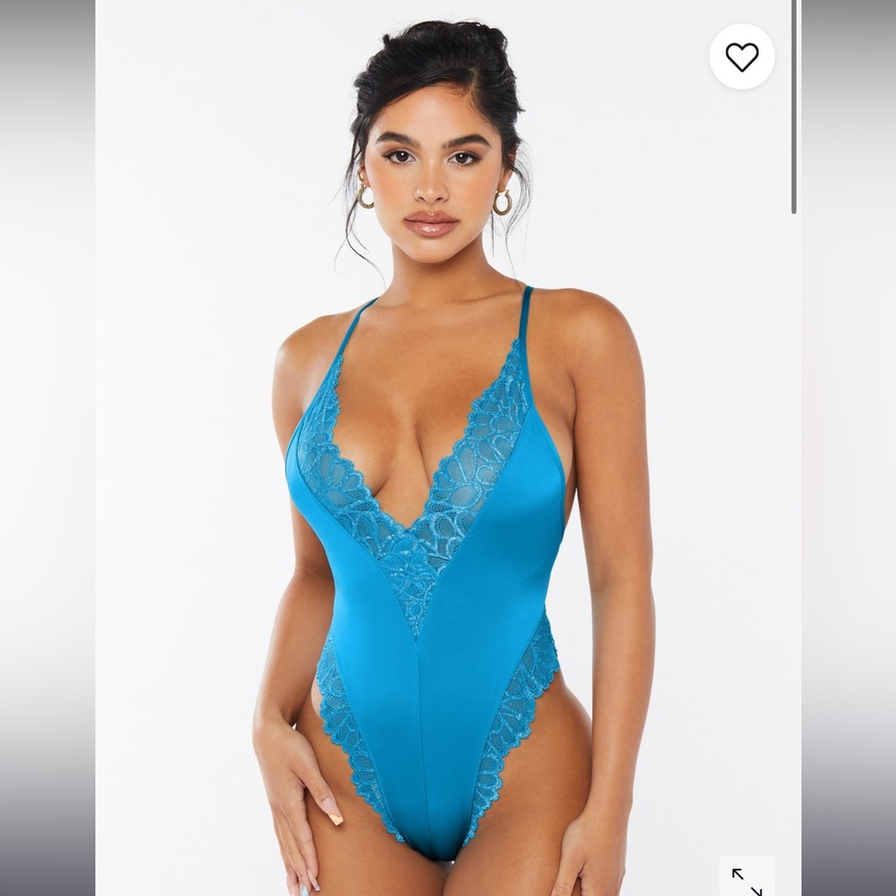 NWT Savage X Fenty lace one piece lingerie size M